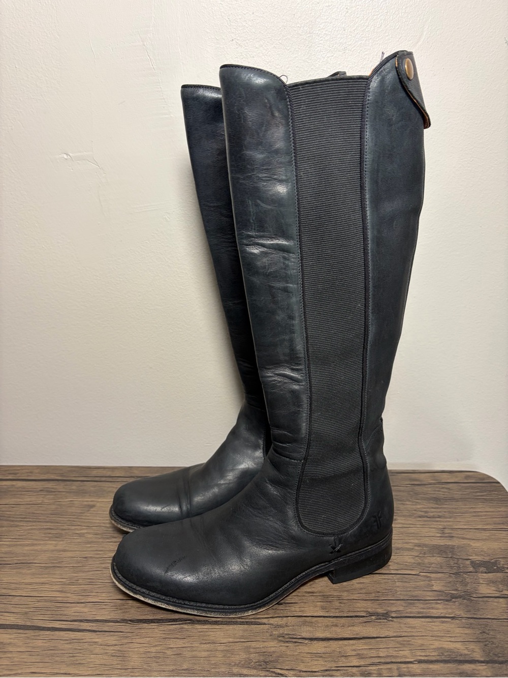 FRYE Classic Leather Tall Boots- Black